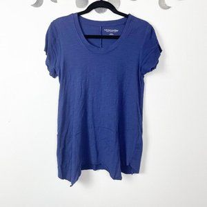 Soft Surroundings Woman's‎ Sz S Blue Soleil Tunic Blouse w/ Back Detail